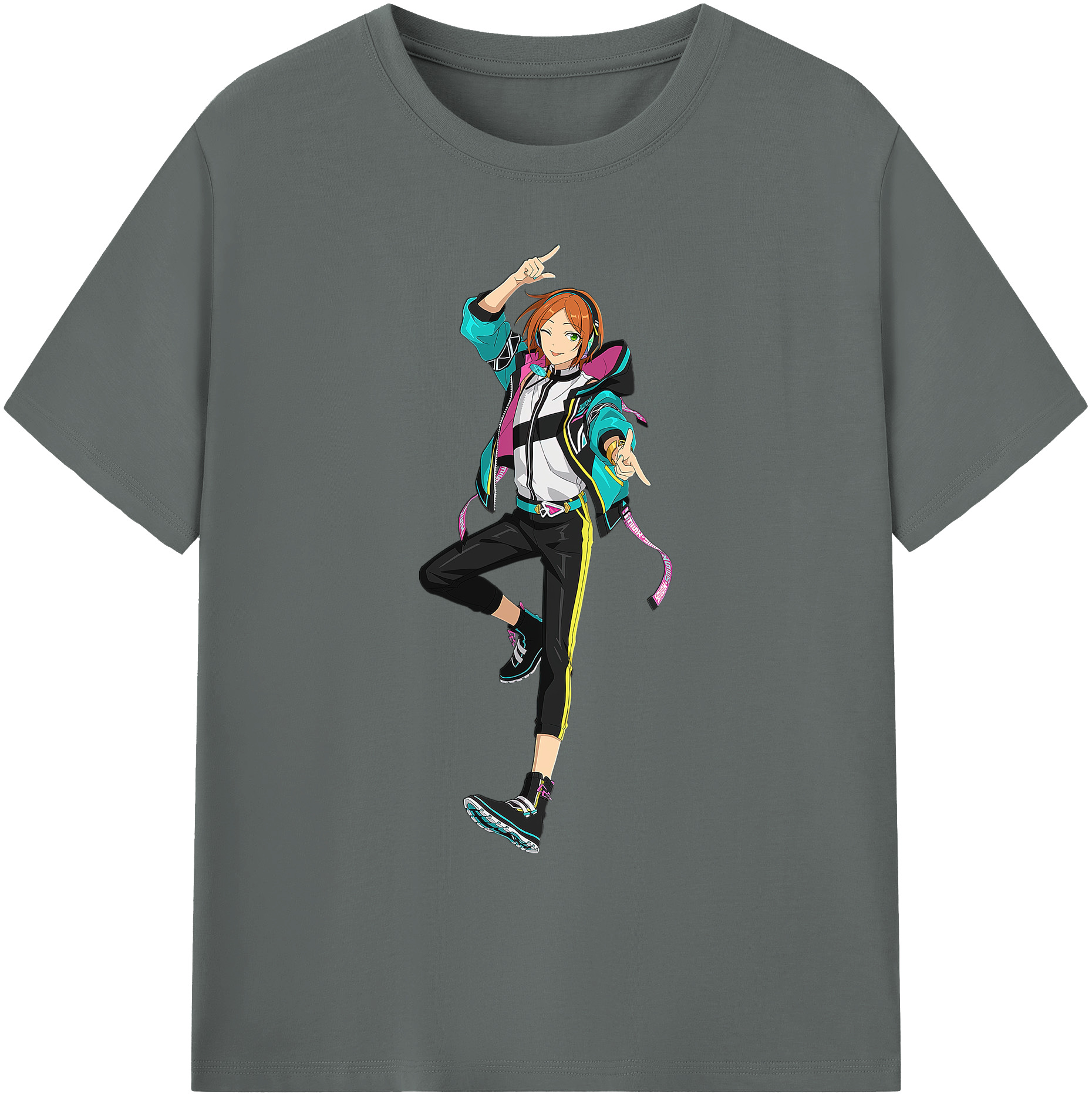 （画像用） あんさんぶるスターズ! Ensemble Stars 綿100％ メンズ半袖Tシャツ｜肌触りやわらか＆通気性